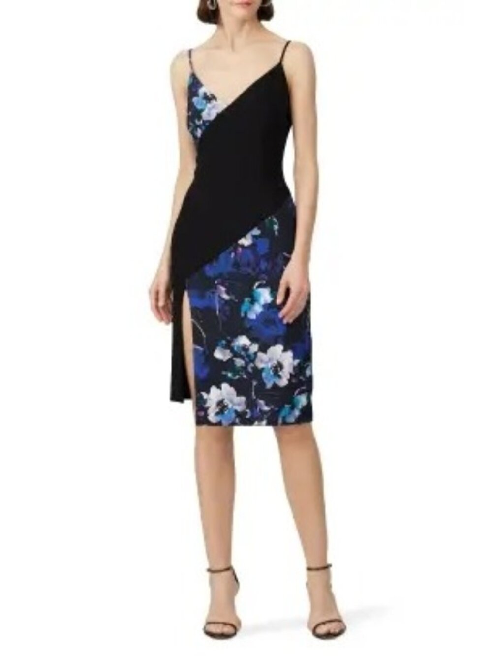 R-48. Black Halo Deetz Color Block Sheath